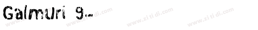 Galmuri 9字体转换